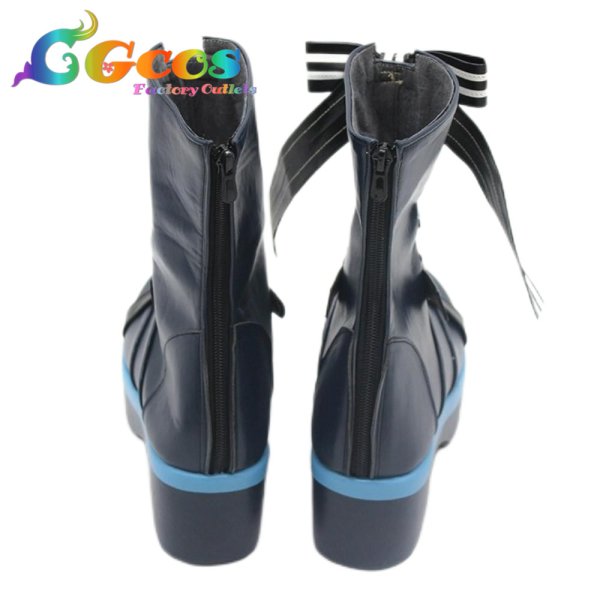 画像3: バーチャルYouTuber コスプレ靴 VTuber 星街すいせい カラーライズ衣装 コスプレブーツ コスプレ衣装 (3)