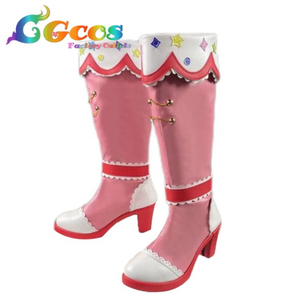 画像2: アイカツ! コスプレ靴 大空あかり Generation×マリオンクレープ コラボ コスプレブーツ コスプレ衣装 (2)