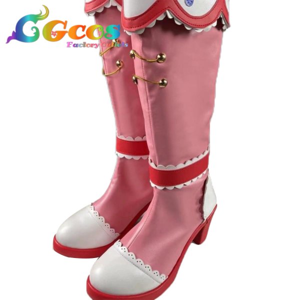 画像4: アイカツ! コスプレ靴 大空あかり Generation×マリオンクレープ コラボ コスプレブーツ コスプレ衣装 (4)
