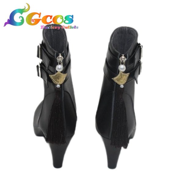 画像3: バーチャルYouTuber　コスプレ靴　VTuber　緑仙　アーティストビジュアル　コスプレブーツ　コスプレ衣装 (3)