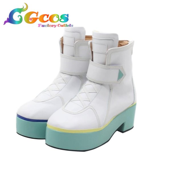 画像2: バーチャルYouTuber　コスプレ靴　VTuber　ムーナ・ホシノヴァ　ブライト衣装　コスプレブーツ　コスプレ衣装 (2)