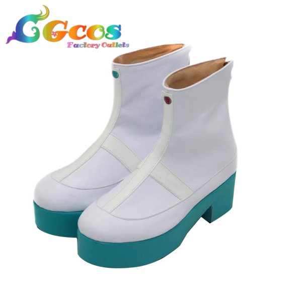 画像3: プロジェクトセカイ カラフルステージ！ feat. 初音ミク　コスプレ靴　初音ミク　劇場版　開かれた窓のセカイの初音ミク　コスプレブーツ　コスプレ衣装 (3)