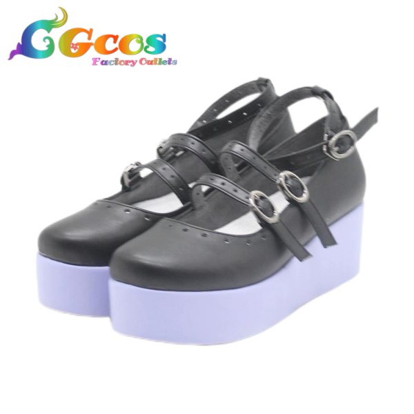 画像2: バーチャルYouTuber　コスプレ靴　VTuber　東雪蓮　吸血鬼　コスプレブーツ　コスプレ衣装 (2)