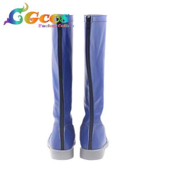 画像2: VOCALOID　コスプレ靴　KAITO　雪ミク スカイタウン　コスプレブーツ　コスプレ衣装 (2)