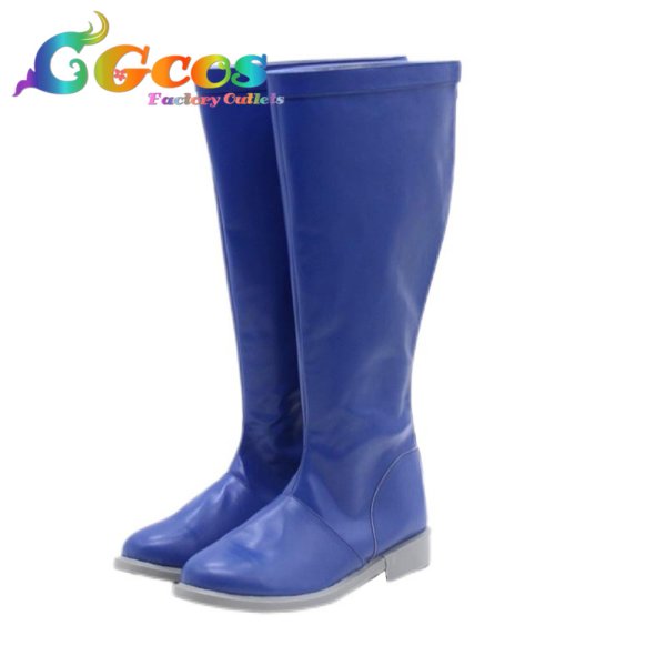 画像3: VOCALOID　コスプレ靴　KAITO　雪ミク スカイタウン　コスプレブーツ　コスプレ衣装 (3)