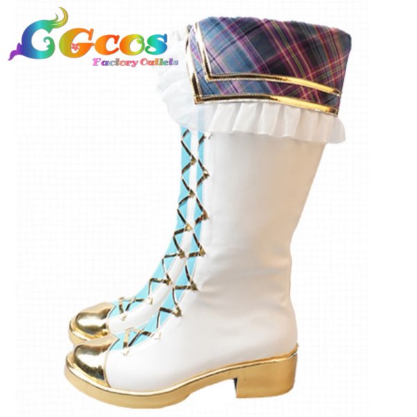 画像2: ラブライブ！スーパースター!!　コスプレ靴　Liella!　唐可可　フレッシュライブ編 キュートなひらめき　コスプレブーツ　コスプレ衣装 (2)