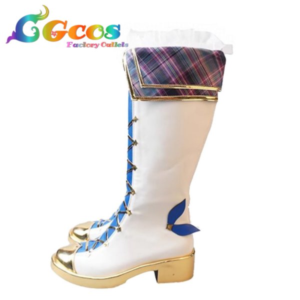 画像2: ラブライブ！スーパースター!!　コスプレ靴　Liella!　葉月恋　フレッシュライブ編 キュートハンティング　コスプレブーツ　コスプレ衣装 (2)