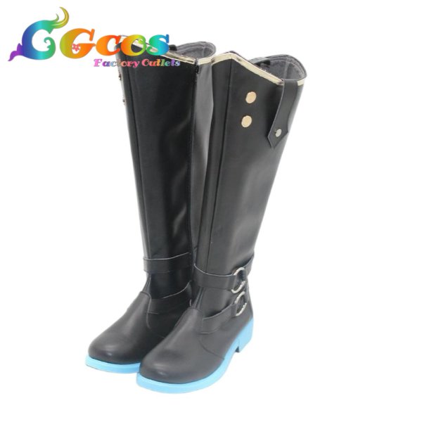 画像2: プロジェクトセカイ カラフルステージ！ feat. 初音ミク　コスプレ靴　KAITO　コスプレブーツ　コスプレ衣装 (2)