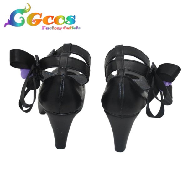 画像2: BanG Dream!（バンドリ）　コスプレ靴　白金燐子　Roselia 6th anniversary　コスプレブーツ　コスプレ衣装 (2)