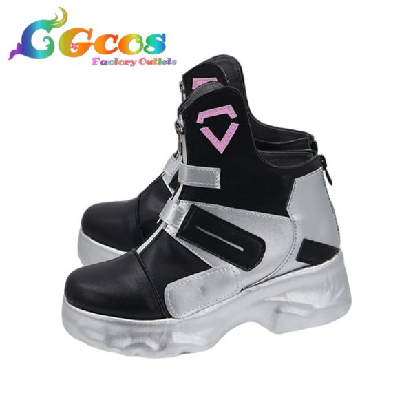 画像3: バーチャルYouTuber　コスプレ靴　VTuber　アザ　Aza　コスプレブーツ　コスプレ衣装 (3)