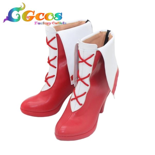 画像2: スイートプリキュア♪　コスプレ靴　北条響(キュアメロディ)　コスプレブーツ　コスプレ衣装 (2)