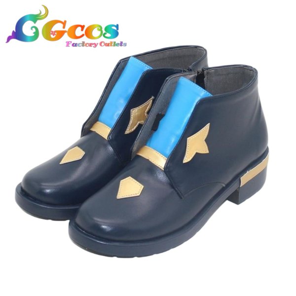 画像2: バーチャルYouTuber　コスプレ靴　VTuber　Ike Eveland (アイク・イーヴランド)　OVERTURE　コスプレブーツ　コスプレ衣装 (2)