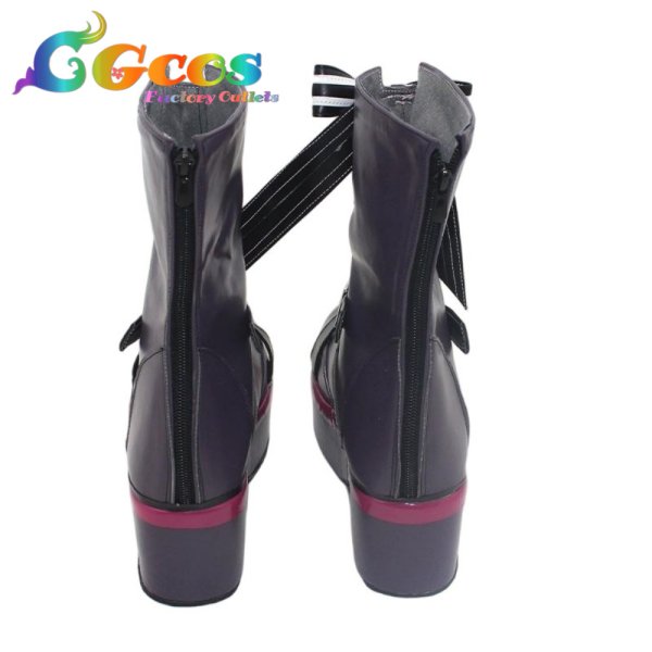 画像3: バーチャルYouTuber　コスプレ靴　Vtuber　ラプラス・ダークネス（La+ Darknesss）　カラーライズ　コスプレブーツ　コスプレ衣装 (3)