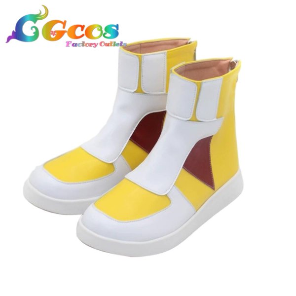 画像2: 戦姫絶唱シンフォギア　コスプレ靴　立花響　コスプレブーツ　コスプレ衣装 (2)