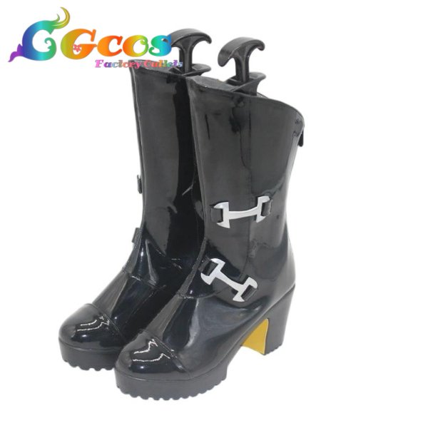 画像2: バーチャルYouTuber　コスプレ靴　Vtuber　ケイリクス・デボネア　コスプレブーツ　コスプレ衣装 (2)