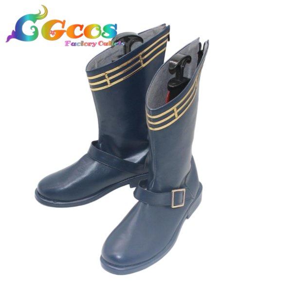 画像2: バーチャルYouTuber　コスプレ靴　Vtuber　雨海ルカ　コスプレブーツ　コスプレ衣装 (2)