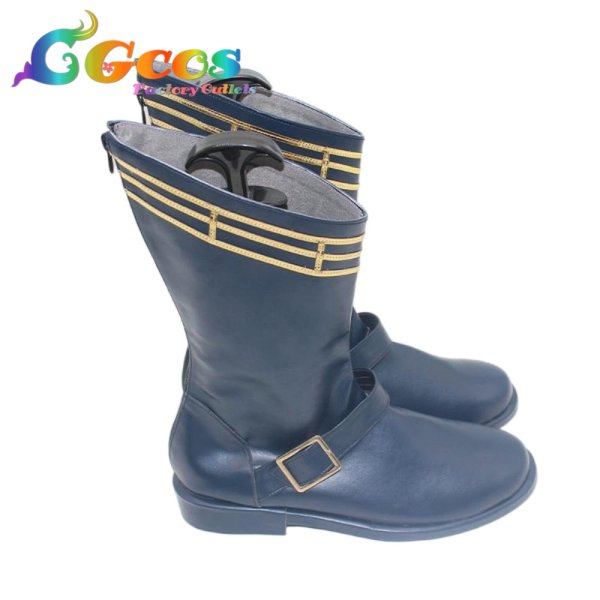 画像3: バーチャルYouTuber　コスプレ靴　Vtuber　雨海ルカ　コスプレブーツ　コスプレ衣装 (3)