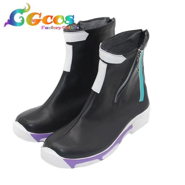 画像2: プロジェクトセカイ カラフルステージ！ feat. 初音ミク　コスプレ靴　神代類　intruder:R　漏れ聞こえる言葉　コスプレブーツ　コスプレ衣装 (2)