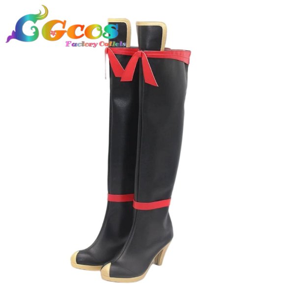 画像2: 少女☆歌劇 レヴュースタァライト　コスプレ靴　夢大路文　コスプレブーツ　コスプレ衣装 (2)