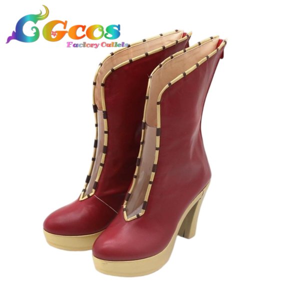 画像2: マクロスF　コスプレ靴　シェリル・ノーム　最終衣装　コスプレブーツ　コスプレ衣装 (2)