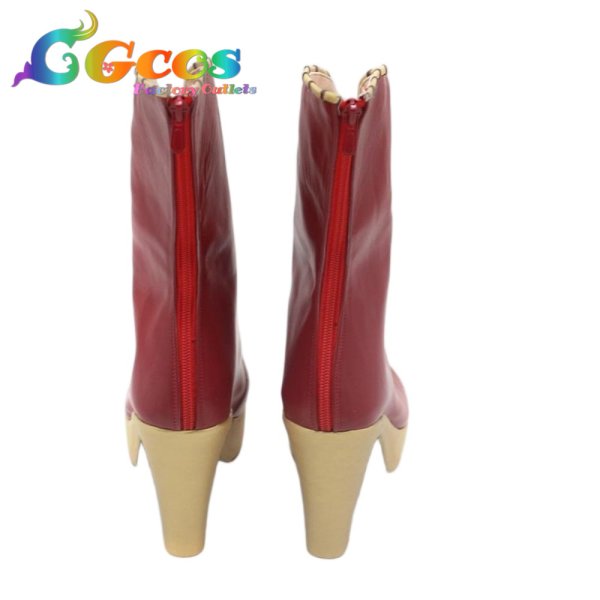 画像3: マクロスF　コスプレ靴　シェリル・ノーム　最終衣装　コスプレブーツ　コスプレ衣装 (3)