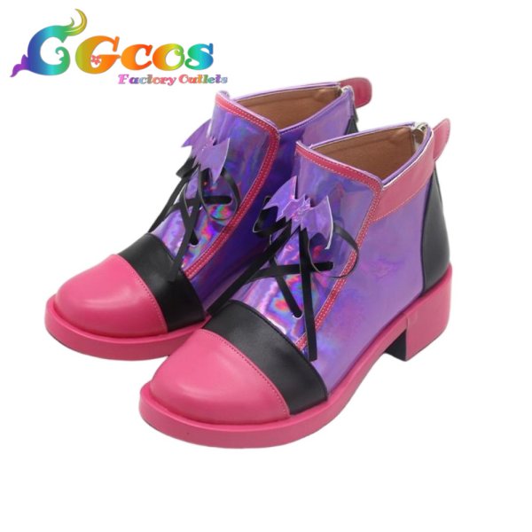 画像2: バーチャルYouTuber　コスプレ靴　VTuber　葛葉　ポケコロツインコラボ　コスプレブーツ　コスプレ衣装 (2)