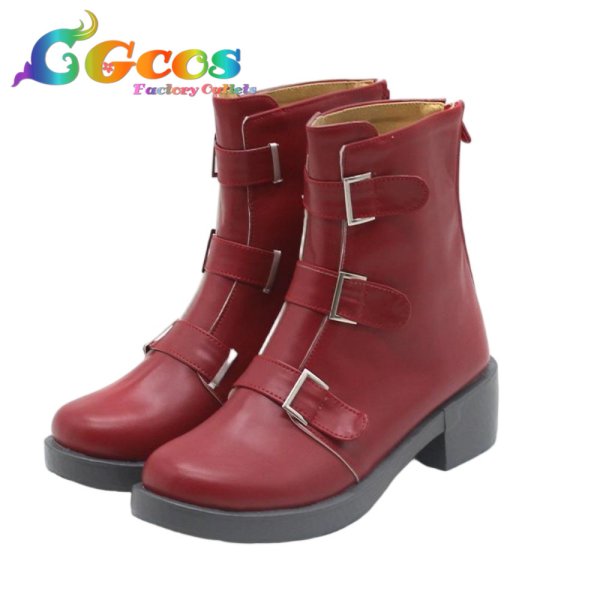 画像2: カードファイト!! ヴァンガード　コスプレ靴　明星エリカ　コスプレブーツ　コスプレ衣装 (2)