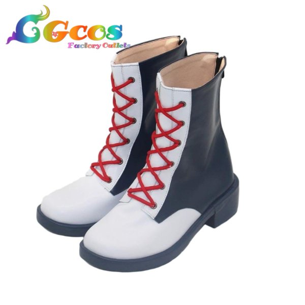 画像2: バーチャルYouTuber　コスプレ靴　VTuber　一条莉々華　ReGLOSS衣装　コスプレブーツ　コスプレ衣装 (2)