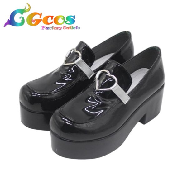 画像2: 推しの子　コスプレ靴　星野アイ　地雷系　コスプレブーツ　コスプレ衣装 (2)