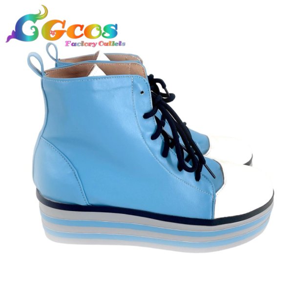 画像3: バーチャルYouTuber　コスプレ靴　VTuber　紡木こかげ　コスプレブーツ　コスプレ衣装 (3)