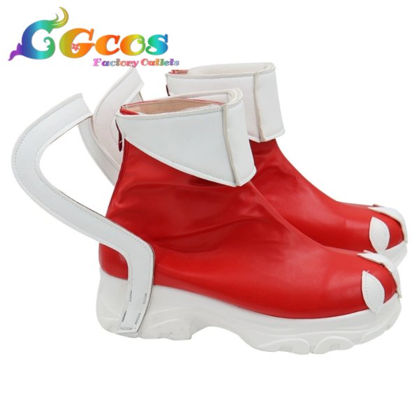 画像2: バーチャルYouTuber　コスプレ靴　VTuber　赤城ウェン　コスプレブーツ　コスプレ衣装 (2)