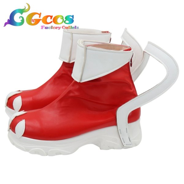 画像3: バーチャルYouTuber　コスプレ靴　VTuber　赤城ウェン　コスプレブーツ　コスプレ衣装 (3)