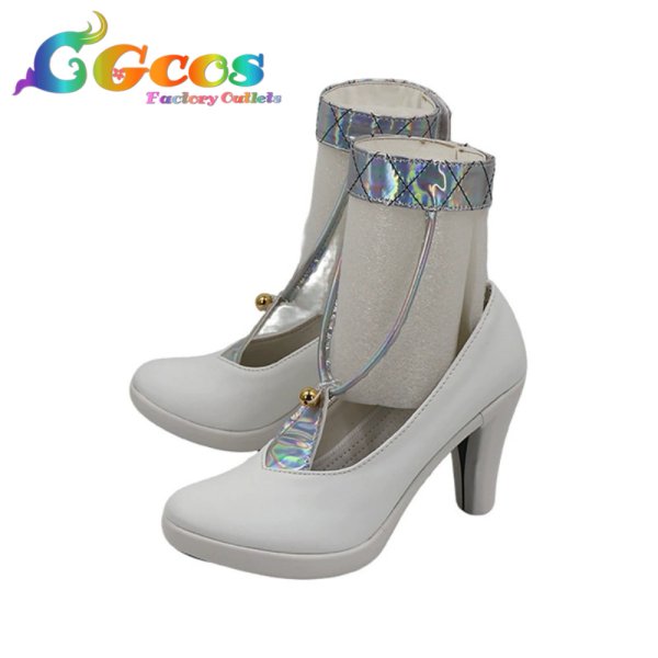 画像3: 鳴潮(Wuthering Waves)　コスプレ靴　こんし(今汐)　桃の夭夭たる　コスプレブーツ　コスプレ衣装 (3)