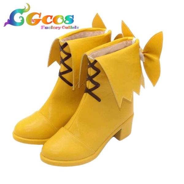 画像2: オンゲキ　コスプレ靴　藤沢柚子　コスプレブーツ　コスプレ衣装 (2)