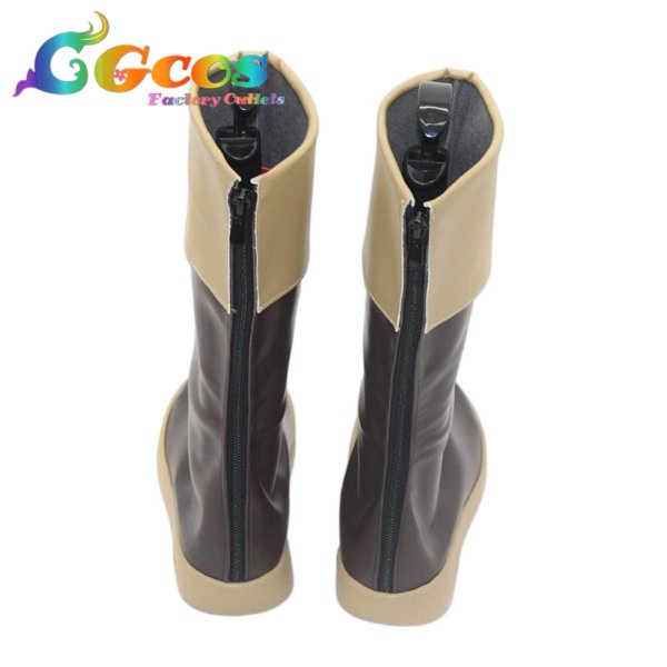 画像3: ソードアート・オンライン　コスプレ靴　アスナ　黄色いセーター　コスプレブーツ　コスプレ衣装 (3)