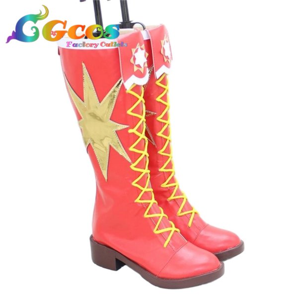 画像2: アイカツ!　コスプレ靴　星宮いちご　ソレイユver.　コスプレブーツ　コスプレ衣装 (2)