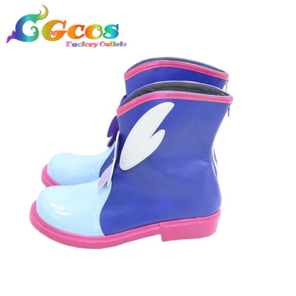 画像2: 遊戯王 デュエルリンクス　コスプレ靴　ブルーエンジェル　コスプレブーツ　コスプレ衣装 (2)