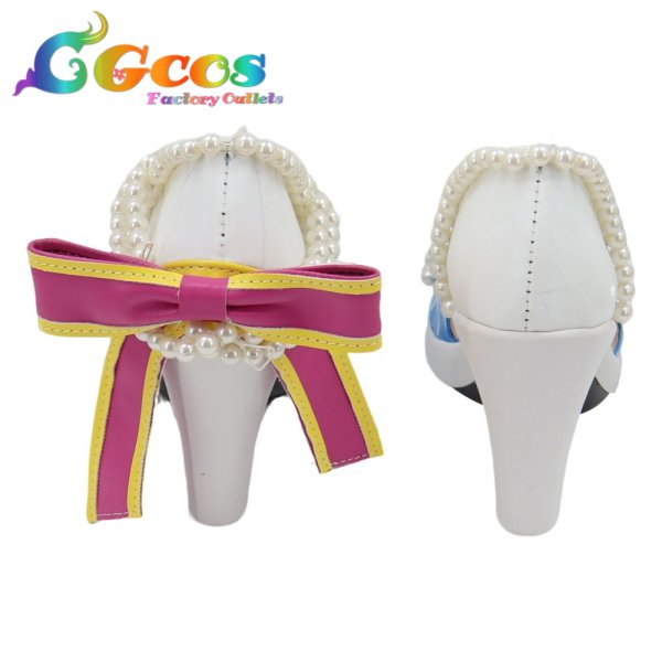 画像4: アイカツ!　コスプレ靴　大空あかり　ホワイトスカイヴェール　コスプレブーツ　コスプレ衣装 (4)