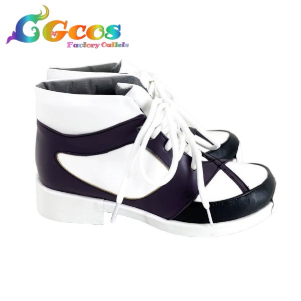 画像2: バーチャルYouTuber　コスプレ靴　VTuber　春崎エアル　アイドル衣装　コスプレブーツ　コスプレ衣装 (2)