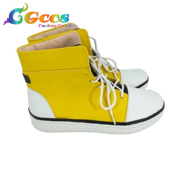 画像2: バーチャルYouTuber　コスプレ靴　VTuber　獅子堂あかり　コスプレブーツ　コスプレ衣装 (2)