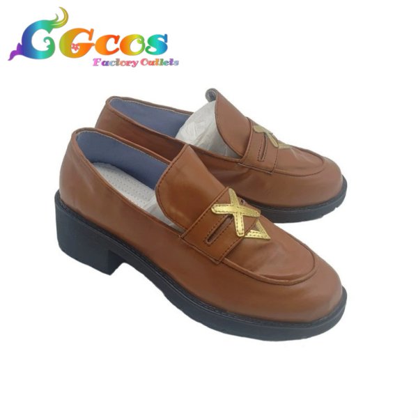 画像2: バーチャルYouTuber　コスプレ靴　VTuber　星川サラ　制服　コスプレブーツ　コスプレ衣装 (2)