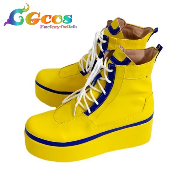 画像2: BanG Dream!(バンドリ!)　コスプレ靴　チュチュ(珠手ちゆ)　雨の日、小さな出会い　コスプレブーツ　コスプレ衣装 (2)