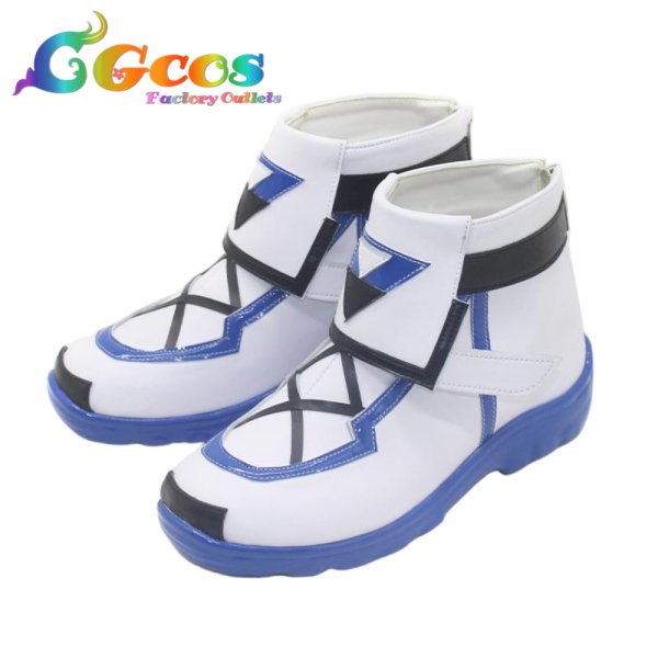 画像2: バーチャルYouTuber コスプレ靴 VTuber Fuwawa Abyssgard(フワワ・アビスガード) hololive night コスプレブーツ コスプレ衣装 (2)