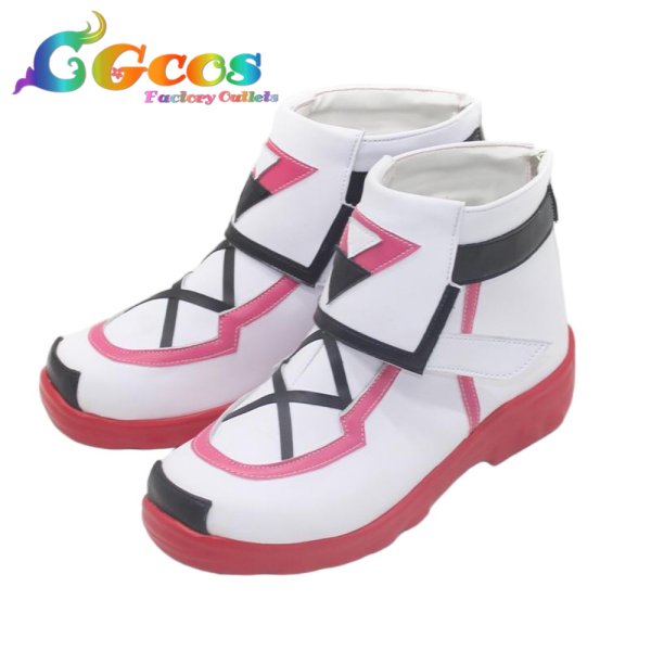 画像2: バーチャルYouTuber コスプレ靴 VTuber Mococo Abyssgard(モココ・アビスガード) hololive night コスプレブーツ コスプレ衣装 (2)