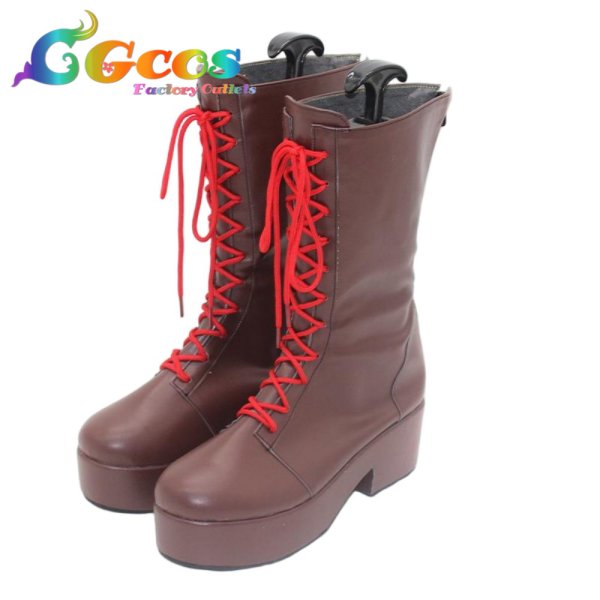 画像2: ヘブンバーンズレッド コスプレ靴 朝倉可憐 コスプレブーツ コスプレ衣装 (2)