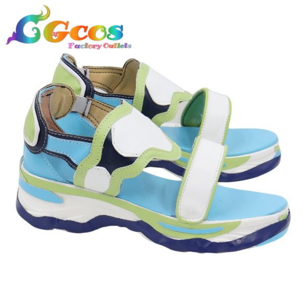 画像2: Fate/Grand Order コスプレ靴 FGO オベロン 霊衣 爽やかサマー・プリンス コスプレブーツ コスプレ衣装 (2)