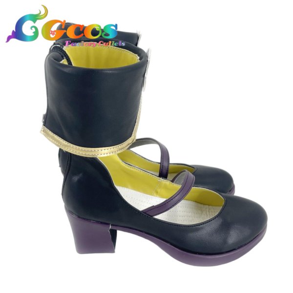 画像2: バーチャルYouTuber コスプレ靴 VTuber 珠乃井ナナ コスプレブーツ コスプレ衣装 (2)