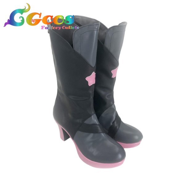画像2: ウマ娘プリティーダービー　コスプレ靴　ラッキーライラック　勝負服　コスプレブーツ　コスプレ衣装 (2)