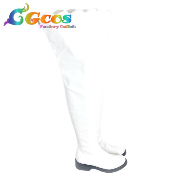 画像3: Dr.STONE コスプレ靴 氷月 コスプレブーツ コスプレ衣装 (3)