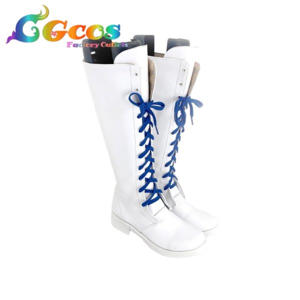 画像3: バーチャルYouTuber コスプレ靴 VTuber 一ノ瀬うるは VSPO!SHOWDOWN コスプレブーツ コスプレ衣装 (3)